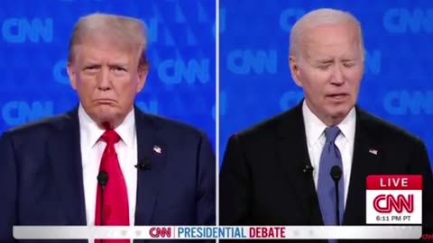 30 Seconds of Incoherence and CNN Cuts Biden off and Trump Destroys Him