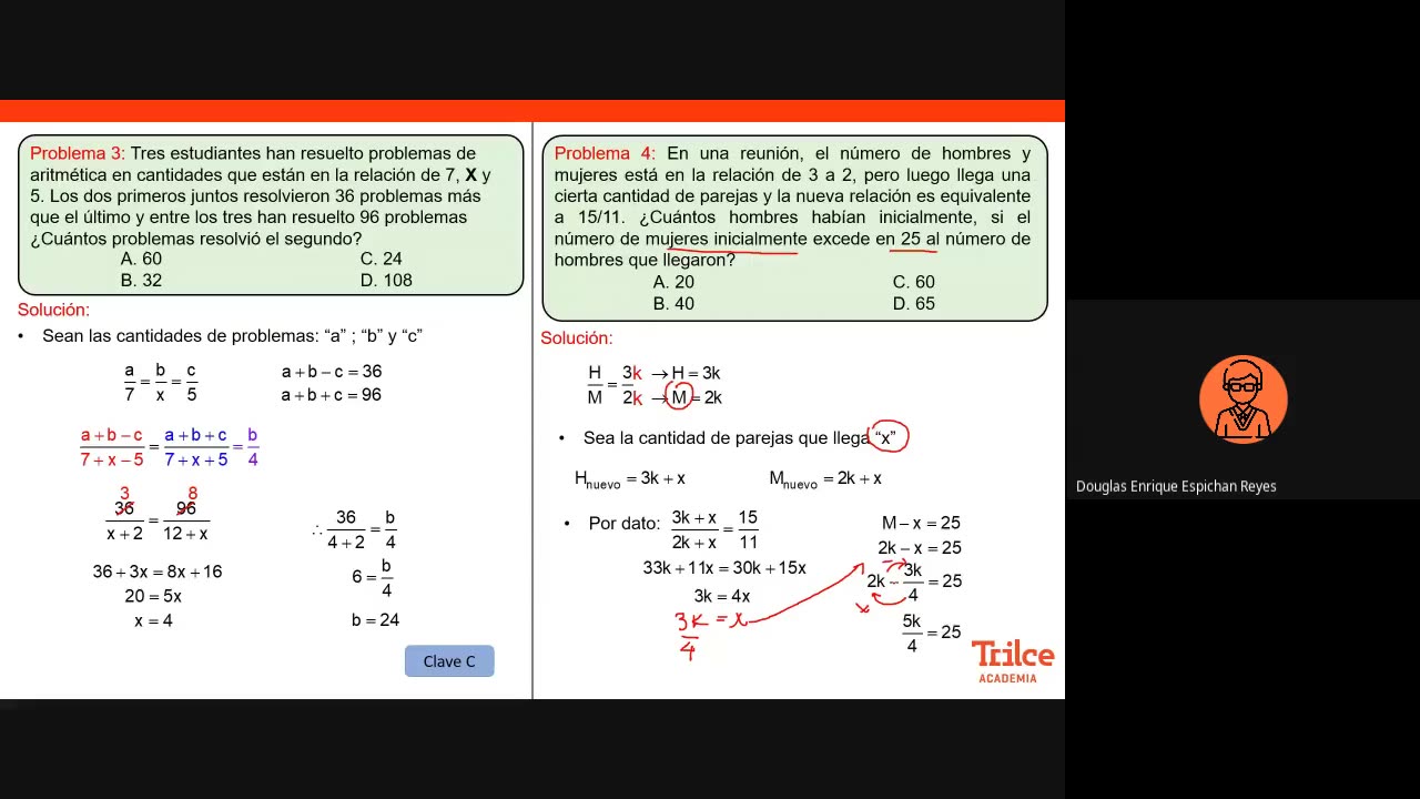 TRILCE SEMESTRAL 2021 | SEMANA 01 | ARITMÉTICA: RAZONES Y PROPORCIONES