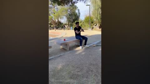 A guy with his magic tricks stuns people around