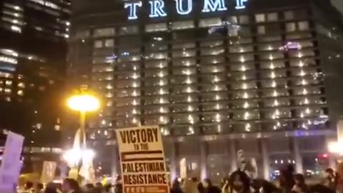 Massive Anti-Trump Protest in Chicago after Trump Re-elected