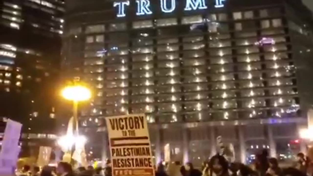 Massive Anti-Trump Protest in Chicago after Trump Re-elected