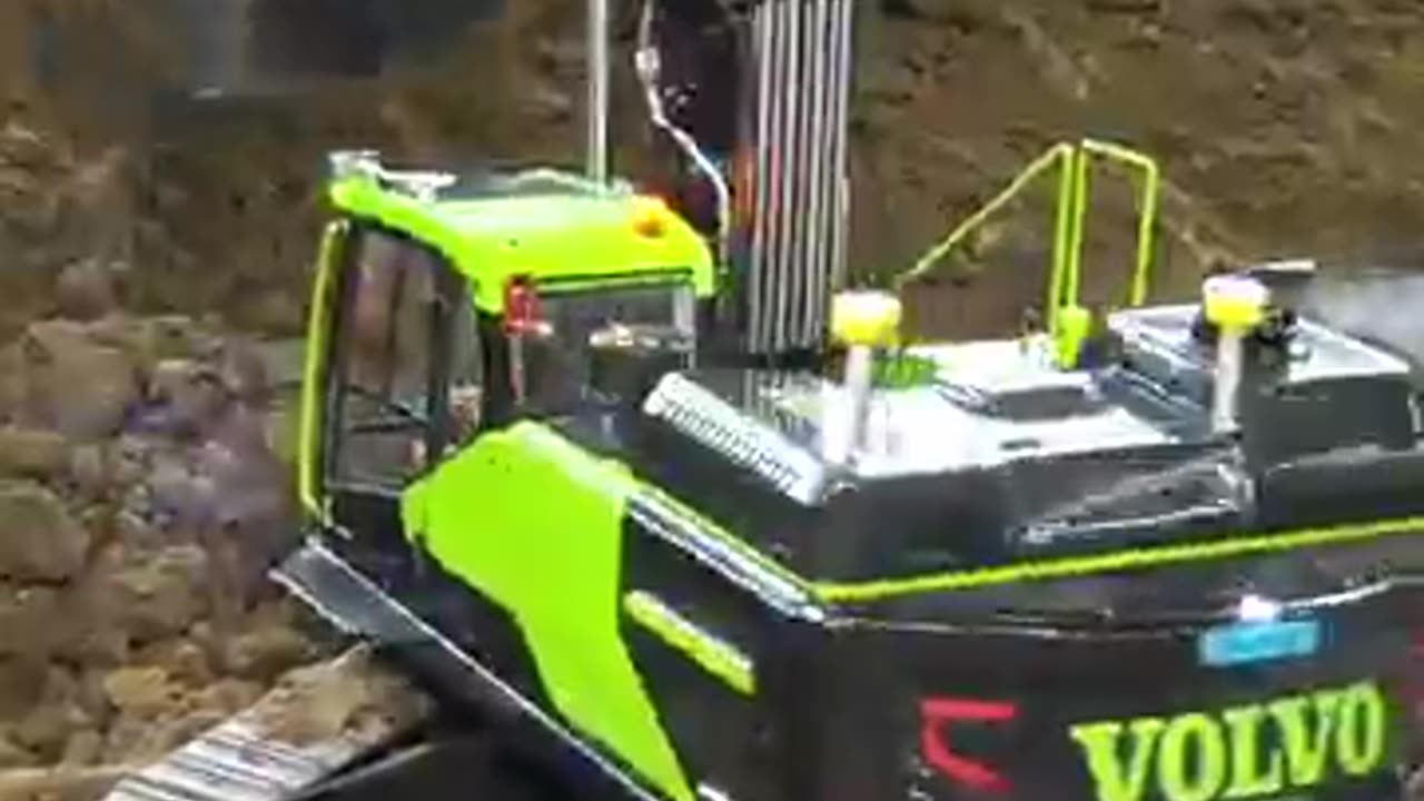 RC TRUCK MAN LOCOMOTIVE TRANSPORT, XXL BIG RC EXCAVATOR CAT, RC DIGGER VOLVO!