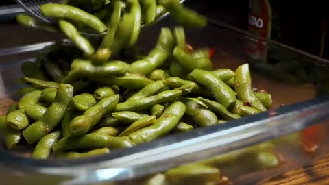 Brine edamame