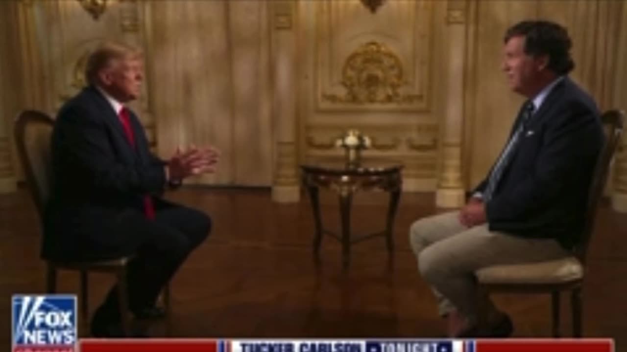 Trump with Tucker on Gavin Newsom - "Lying in wait"