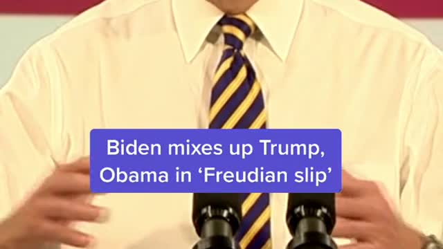 Biden mixes up Trump, Obama in 'Freudian slip'