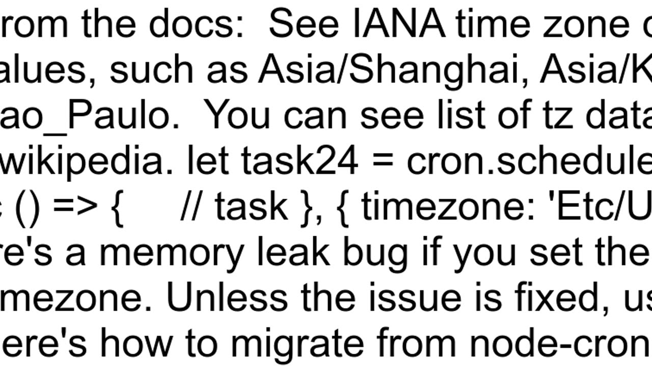 How to run cronjob specific time UTC with NodeCron