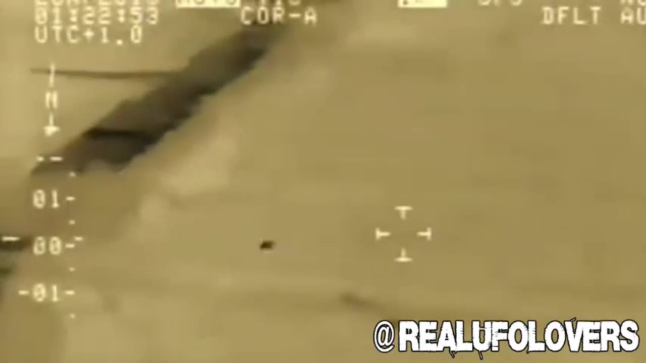 U.S.A drone "drives" a UFO