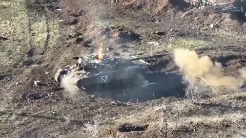 Destruction of Russian Tank with a Few Grenades