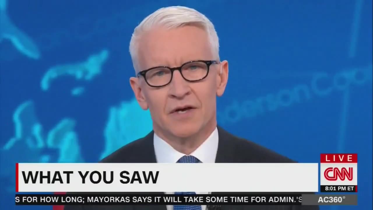 CNN Anderson Cooper angry Speech that President Trump was Hosted at CNN Town Hall