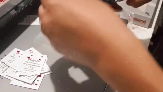 cutting label with pliers