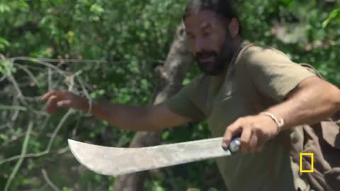 Hanging out with a monitor lizard | Primal Survivor: Extreme African Safari