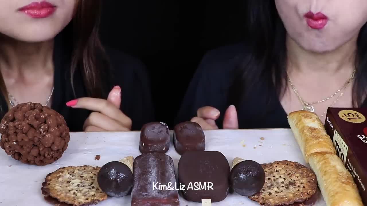 ASMR best Chocolate relaxation eating.