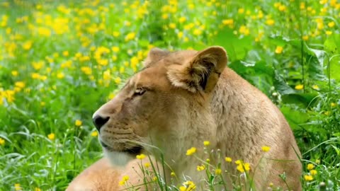 Lion Life in Forest