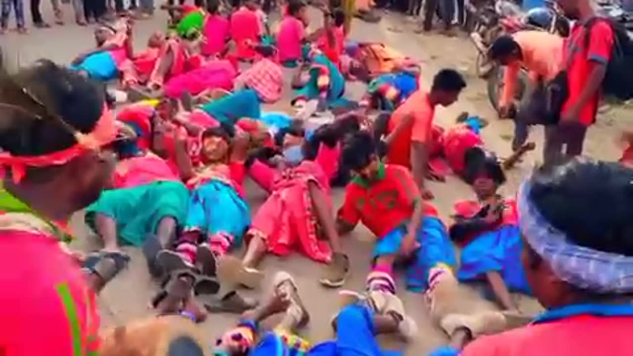 Santhal tribe cultural dance