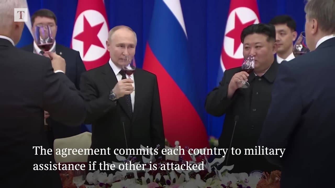 Putin lavished at North Korean banquet