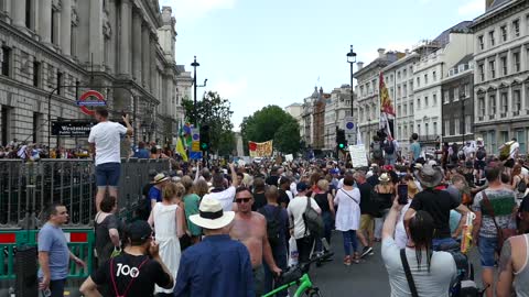 London Freedom Day, Parliament Square - 19th July 2021