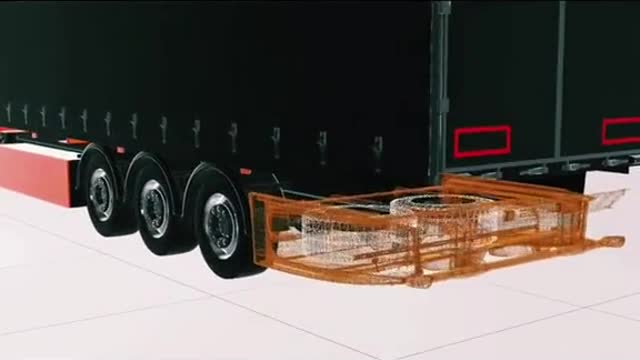 Ecological equipment device of large truck chassis