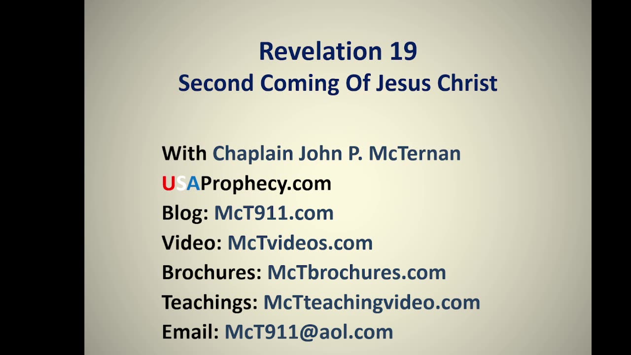 Bible Teaching: Revelation 19 (Second Coming of Jesus Christ) Part 39