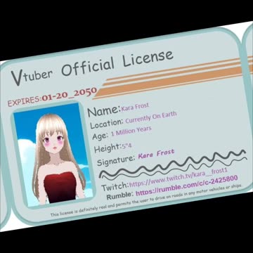 Vtubers have a license