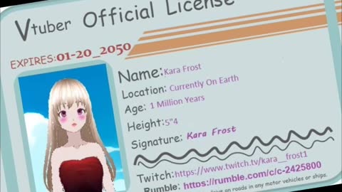 Vtubers have a license