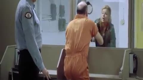 Wife meeting her husband in jail