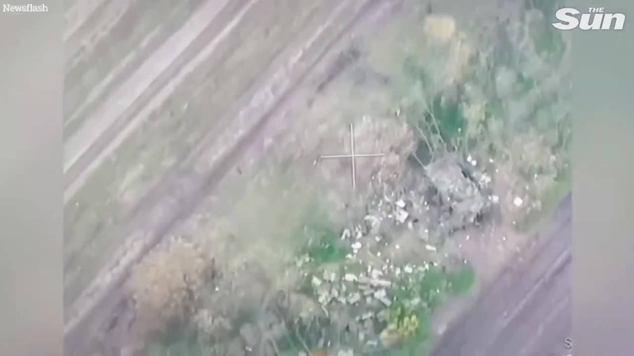 Ukrainian forces blow up Russian tank with one shot in HUGE explosion