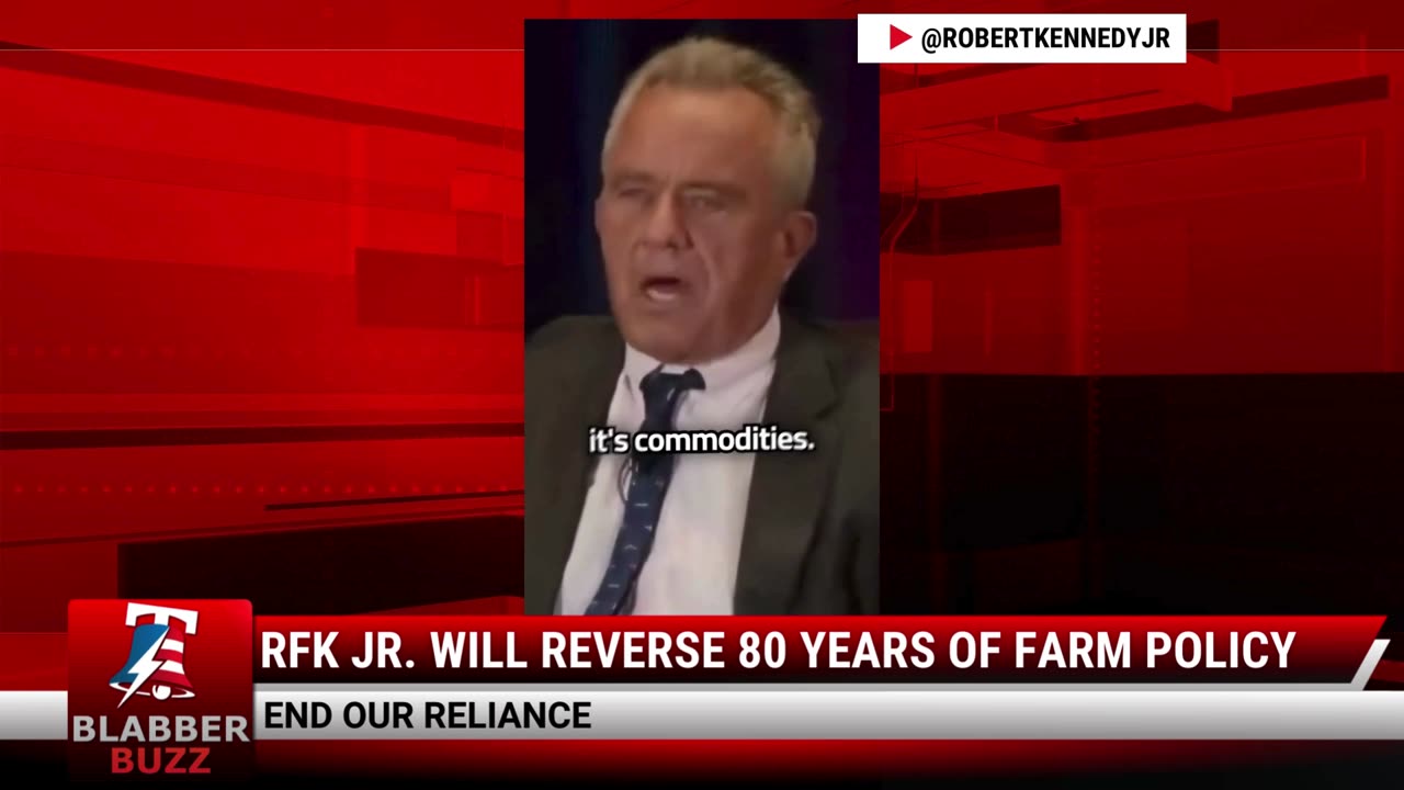 RFK Jr. Will Reverse 80 Years Of Farm Policy