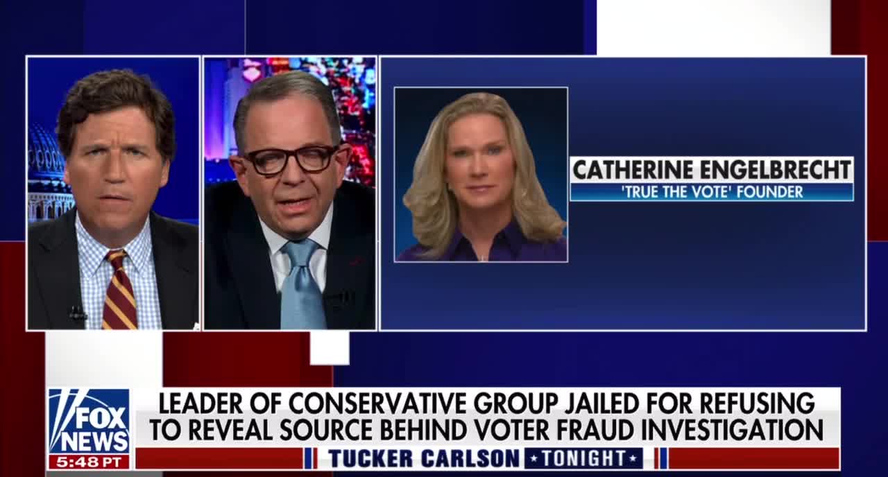 Tucker Discusses Arrests of True The Vote's Catherine & Gregg