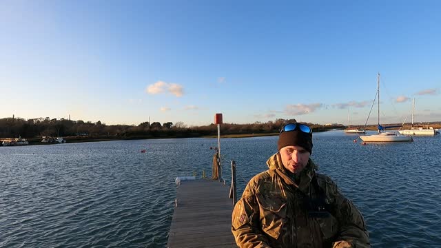 Mini vlog at a Quay on a river before I walk back to the car. Coastal hike