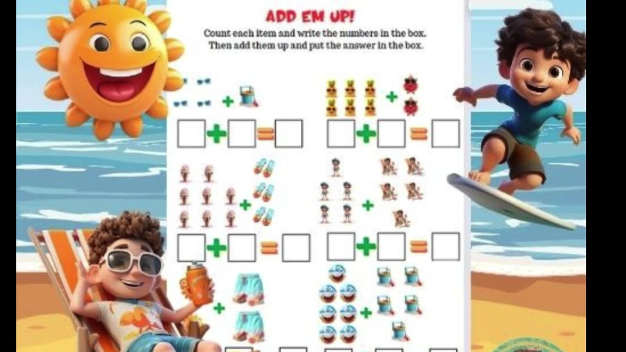 FREE * Preschool Math Worksheets