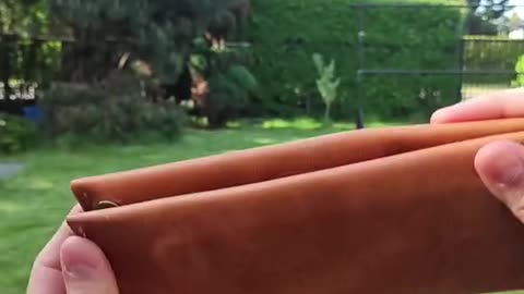 Leather wallet making