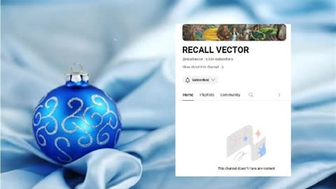 RECALL VECTOR took his videos down. Does this mean Christmas is over?