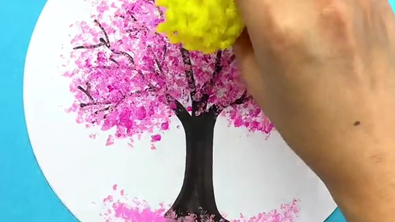 Painting hacks for kids | Drawing tree | Drawing hacks for beginner