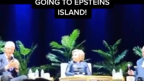 Hillary & Bill Clinton get called out about going to Epstein's Island
