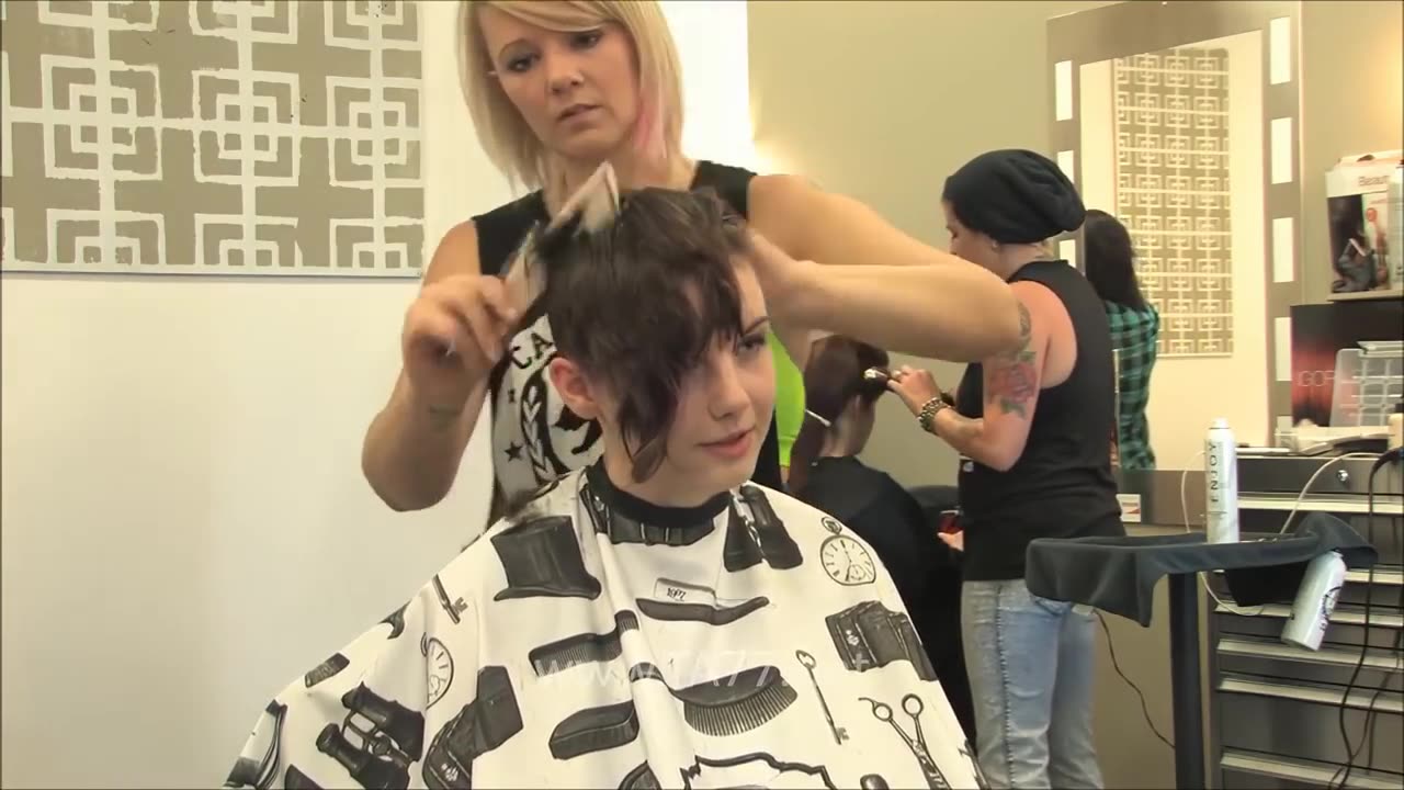 Tuesday - Pt 1_ She Chops Off Her Long Hair With Clippers