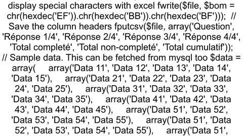 Encoding French Characters csv PHP