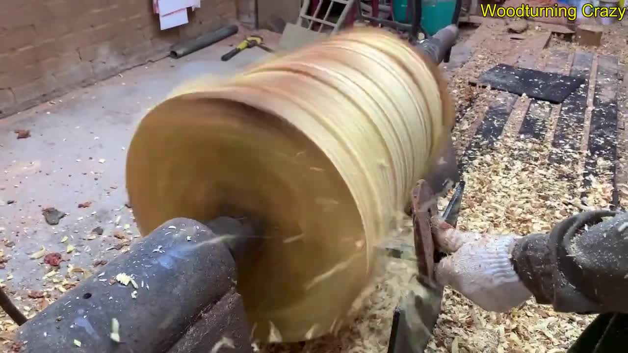 Amazing Woodturning Crazy - Great Hand Crafting Skills On Wood Lathe