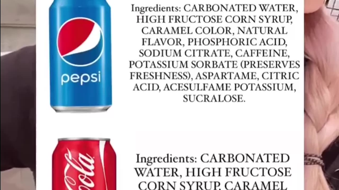 Coca cola and Pepsi