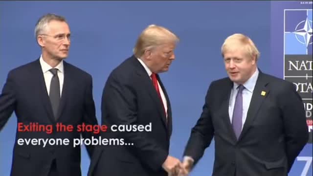 Boris Johnson Trump Awkward Moment ”