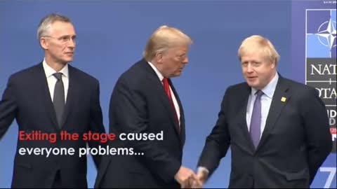 Boris Johnson Trump Awkward Moment ”