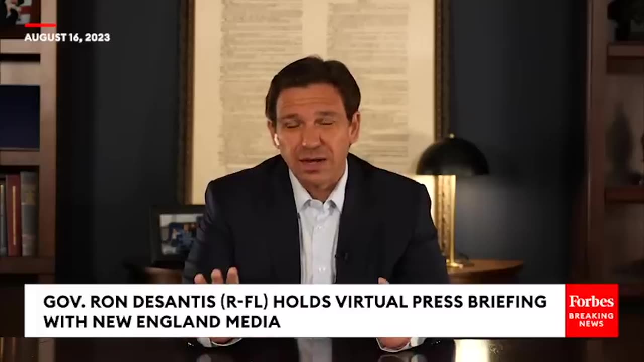 DeSantis Asked- Should Trump Drop Out Of 2024 Race After Indictment-