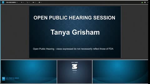 Tanya Grisham - FDA meeting 4/6/2022 - public comment