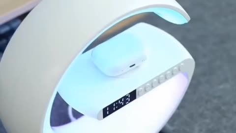 Clock+led lamp+wireless charger+touch sensitivity