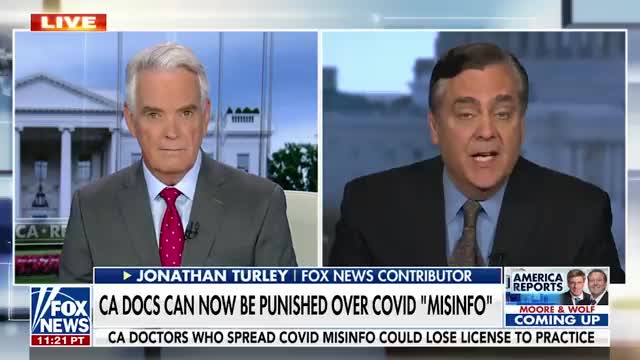 California making it illegal for doctors to disagree with politicians