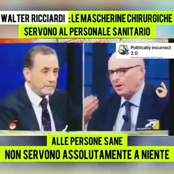 Mascherine chirurgiche, Ricciardi