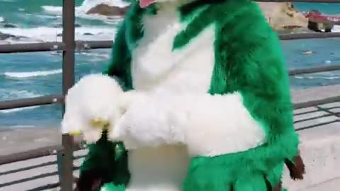 Dragon and Sea Date (No BGM Ver.) [ Kemono fursuit ]