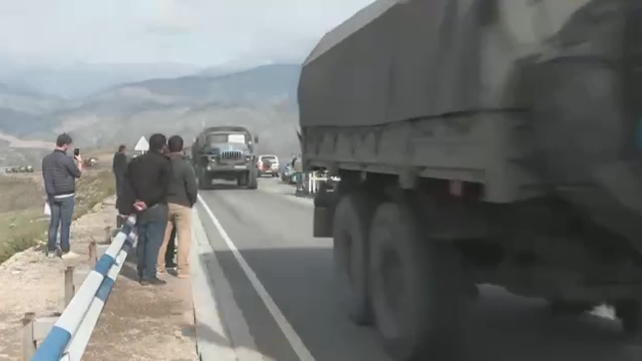 Today 15 Russian trucks with humanitarian aid passed through the Berdzor corridor in Artsakh