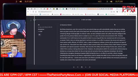 PATRIOT ROUND TABLE REPORT UPDATE.