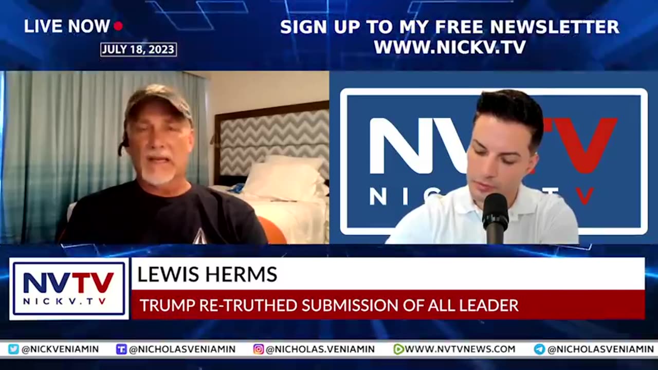 LEWIS HERMS DISCUSSES TRUMP RE-TRUTHED SUBMISSION OF ALL LEADER WITH NICHOLAS VENIAMIN