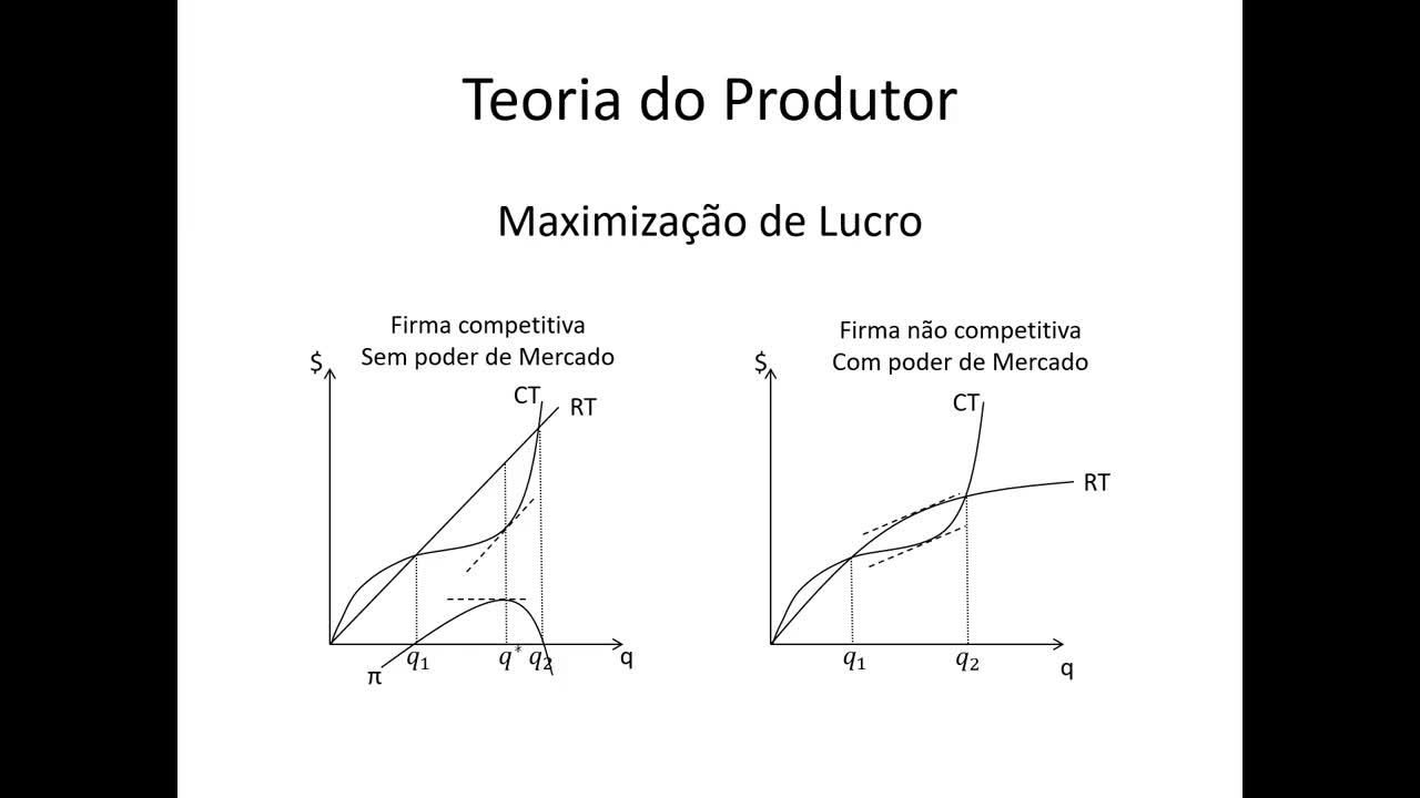 Microeconomia 083 Teoria do Produtor Maximização de Lucro